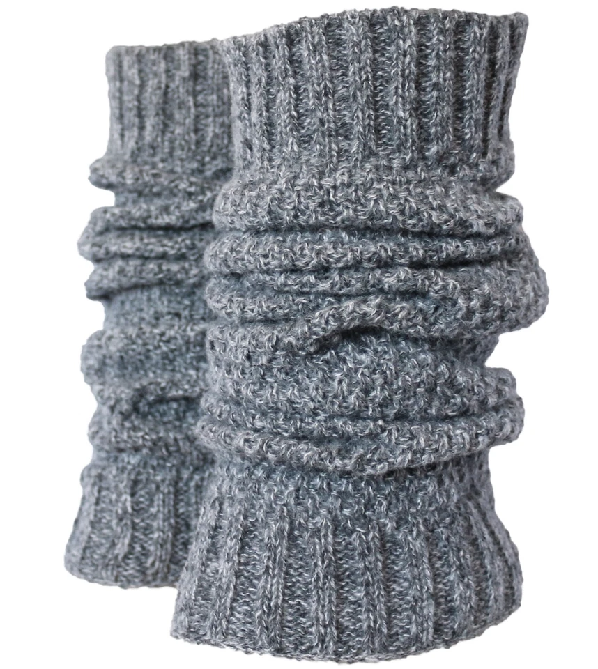 Crotchet Dos Tonos Invierno Tejido Suave Calentadores de Piernas Largas Puños de Bota Puños de Baile Foto 1 de 1