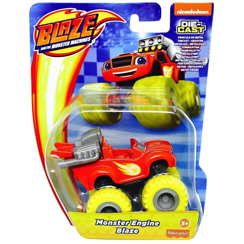Nickelodeon Blaze And The Monster Machines scala 1:64 pressofuso Monster Engine Bla - Immagine 1 di 1