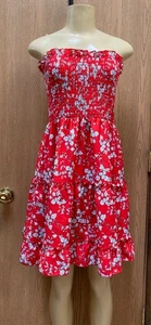 NEU ANGASHION TRÄGERLOSES BLUMEN STUFENKLEID GR L - Bild 1 von 6