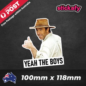 Yeah The Boys Russel Vinyl Sticker for Laptop Car Decal Boat Aussie Funny - Picture 1 of 5