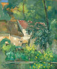 House Of Pere Lacroix By Paul Cezanne Art Print