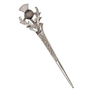 Modern Traditional Scottish Thistle Kilt Pin - Picture 1 of 2