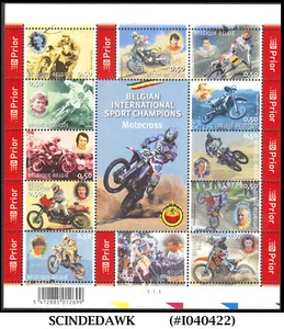 BELGIUM - 2004 BELGIAN INTERNATIONAL SPORT CHAMPIONS MOTOCROSS - MIN/SHT MNH - Picture 1 of 1