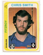 1979 AFL VFL SCANLENS FOOTBALL TRADING CARD - 145 Chris SMITH (FITZROY LIONS)