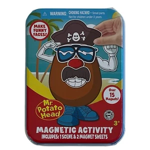 Travel Size Mr. Potato Head Magnetic Activity Kit Small Magnets in Metal Tin - Picture 1 of 2