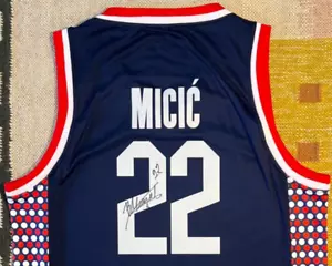 Vasilije Micic Signed Autograph Serbia FIBA Jersey NBA World Cup Olympics - Picture 1 of 4