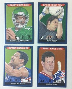 2020 Sportkings Blue Parallels Lot of Four ~ 62 Randall Cunningham, 73 77 82