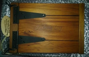NEU IM KARTON Vintage Rimu Holz & Metall rustikal ANGELN LOG Buch Fischer Boot RAR - Bild 1 von 9