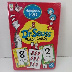 Flash Cards Dr. Seuss numbers 1-20 New 40 Cards Pre-K, Kindergarten, First