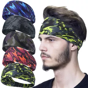 Men Women Bandana Head Wrap Neck Headband Hair Band Yoga Headwrap USA Stock - Picture 1 of 22