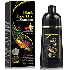 Black Hair Dye Shampoo Herbal Hair Dye Shampoo,3 in 1Magic Hair Color Shampoo in