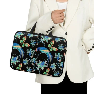 Coloridos Pavos reales y flores 10-17" Bolso para portátil Funda Estuche de transporte Cubierta Notebook Foto 1 de 4