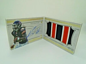 2015 TOPPS DEFINITIVE RPA PIGSKIN BACK BOOKLET KEVIN WHITE ROOKIE AUTO PATCH 1/5 - Picture 1 of 9