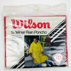 Poncho pluie vintage Wilson Sideliner jauge lourde vinyle 52" x 80" 