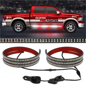 XRIDONSEN 2PCS 70 inch Truck Emergency Lights Strip 720 LED Running Board Strobe - Picture 1 of 7
