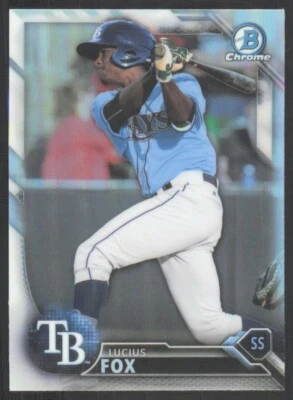 2016 Bowman Draft Chrome Tops Prospects Refractor Lucius Fox #BDC-200 - Image 1 of 2