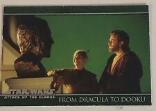 Attack Of The Clones Star Wars Trading Card #98 Ewan McGregor Christopher Lee
