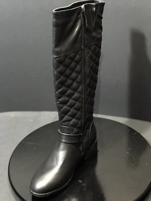 NUEVAS Botas DbDk Moda Cycilia-2 Hasta la Rodilla Imitación Cuero Negras Talla US 6 M NUEVAS Foto 1 de 4