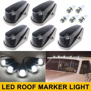 Smoke LED Cab Roof Lights with White Bulbs for Ford F150 F250 F350 1980-1997 - Picture 1 of 13