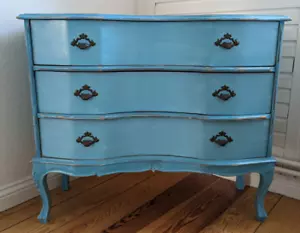 Kommode Karibik Blau Retro Stil Shabby Chic - Bild 1 von 3