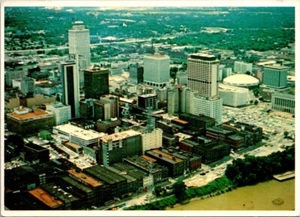 Postcard Aerial View Downtown Nashville TN Tennessee 6x4 - Picture 1 of 2