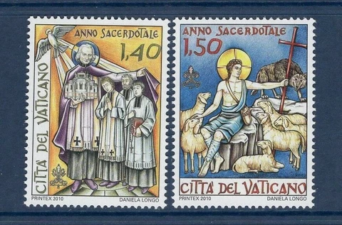 VATICAN CITY - 2010 Sacerdotal Year #1441-1442 - VF MNH Cover