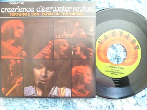 CREEDENCE CLEARWATER REVIVAL CCR 45 RPM 7" VINYL - Fortunate Son REISSUE - Picture 1 of 2