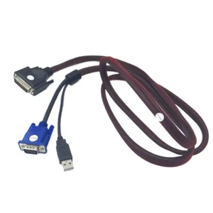 Cable proyector DVI M1-DA 30+5 pines a 15 pines VGA + USB 1,8 M - Imagen 1 de 4