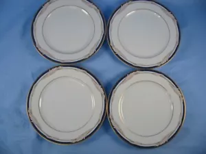 Gorham Golden Swirl Fine China Salad Plates 7.75"" Dia. Set of 4, New - Picture 1 of 6