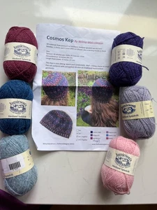 Six Skeins Jamieson's Spindrift 2 ply yarn for Cosmos Kep Hat, 25g, 105m each - Picture 1 of 4