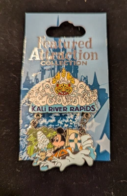 Значок Микки Мауса 2008 Disney World Featured Attraction Kali River Rapids LE 3000 - Изображение 1 из 3