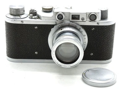 VERY RARE USSR SOVIET FED-C Komandirsky Rangefinder 35 mm film camera 2/50 Lens - Image 1 of 4