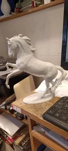 STEIGENDES PFERD / HENGST, STUTE, AK Alka Kunst, Kaiser Nr. 380, 27 cm, BOCHMANN - Bild 1 von 4