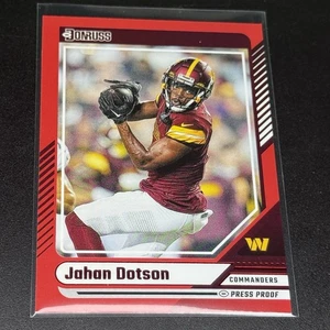 2024 Panini Donruss - Jahan Dotson #44 Press Proof Red Washington Commanders - Picture 1 of 2