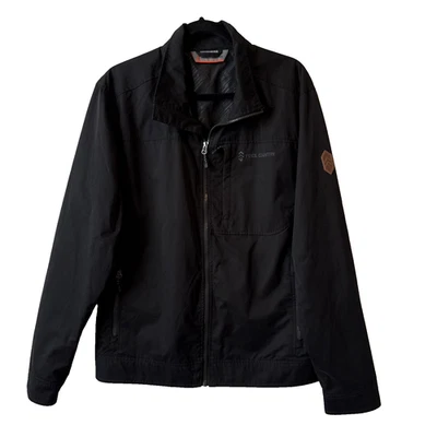 Free Country Men’s M Outdoor Softshell Lightweight Logo Jacket Chore Black - Image 1 of 4