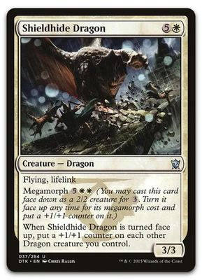 Shieldhide Dragon #37 (NM) Dragons of Tarkir DTK Magic MTG - Image 1 of 2