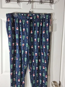 Santa's Treasures Womens PJ Bottoms Christmas Snowmen And Trees Sz XL - Picture 1 of 7