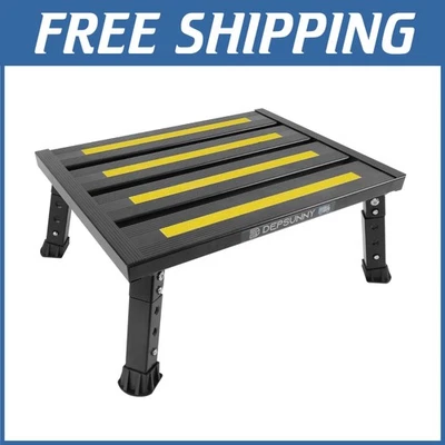 Secure Folding RV Step, Adjustable Height, 1000 lb Support - Image 1 of 4