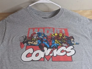 Camiseta para hombre Marvel Comics MEDIANA Thor, Ironman, Spider-Man impresión gráfica cómic - Imagen 1 de 6