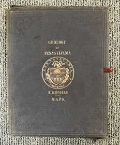 Henry Darwin Rogers GEOLOGY OF PENNSYLVANIA 1858 Maps Portfolio hd - Picture 1 of 10