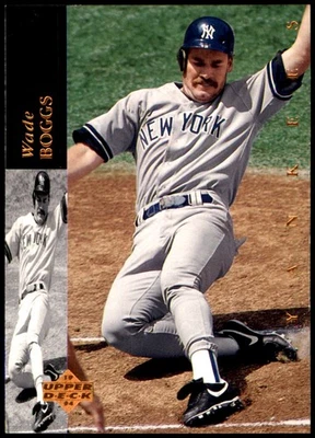 Wade Boggs 1994 Upper Deck #112 Yankees MLB READ FREE SHIPPING AutographDen - Image 1 of 2