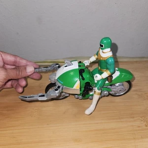 Green Ranger Vintage Power Rangers 5" Actionfigur 1996 Bandai ** mit Fahrrad - Bild 1 von 13