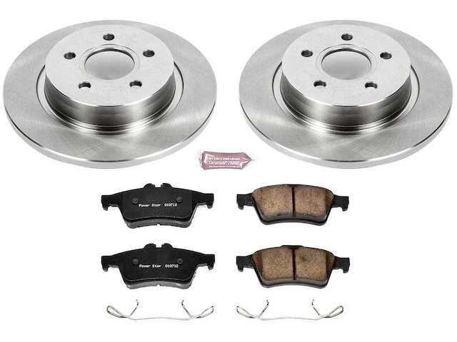 Kit de pastillas de freno trasero y rotor para Volvo C70 2006-2013 2007 2008 2009 2010 XZ119WV Foto 1 de 1