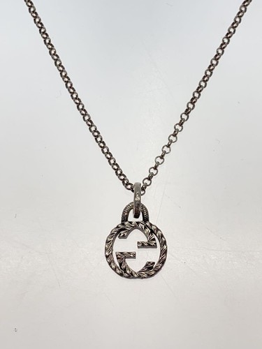 GUCCI Collana Incastro G_Collana SV925 SLV Con Top Uomo 45535 Usata