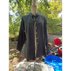 EDDIE BAUER Women's XL Wrinkle Free Blue Long Sleeve Button Down Business Shirt - Picture 1 of 7