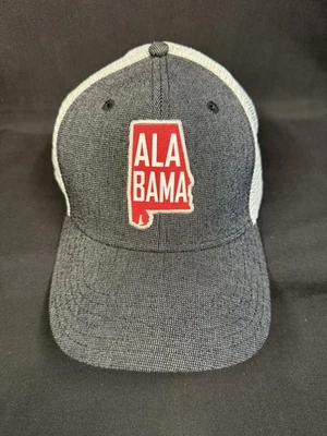 Gorra Alabama Snap Back Gris Malla Camionero Parche Rojo Estado Bordado Para Hombres Foto 1 de 4