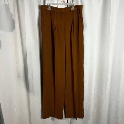JESSICA SIMPSON loose fitting business Pants sz 8 brown work chino - Image 1 of 4