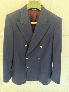 Gucci Men's Slim Fit Double-Breasted Blazer 42Wool - Picture 1 of 7