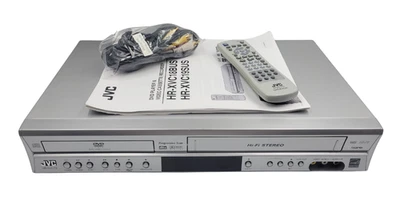 JVC HR-XVC19SU DVD Player Video Cassette Recorder Tested REFRESHED Manual Remote - Image 1 of 4