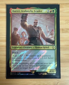 MTG- Barret, Avalanche Leader (Surge Foil) Commander: Final Fantasy Foil NM - Picture 1 of 2
